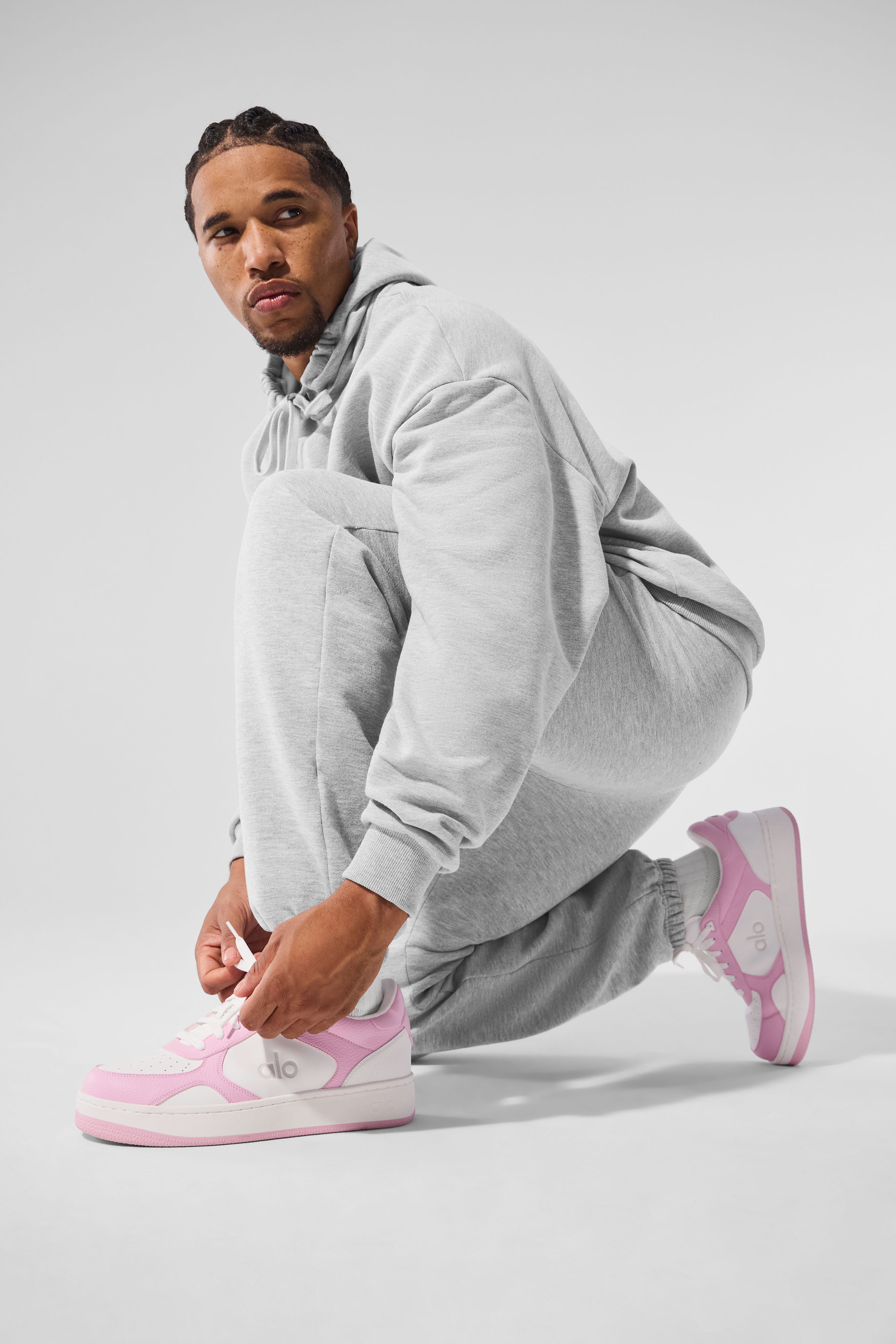 ALO Recovery Mode Sneaker   Pink/White