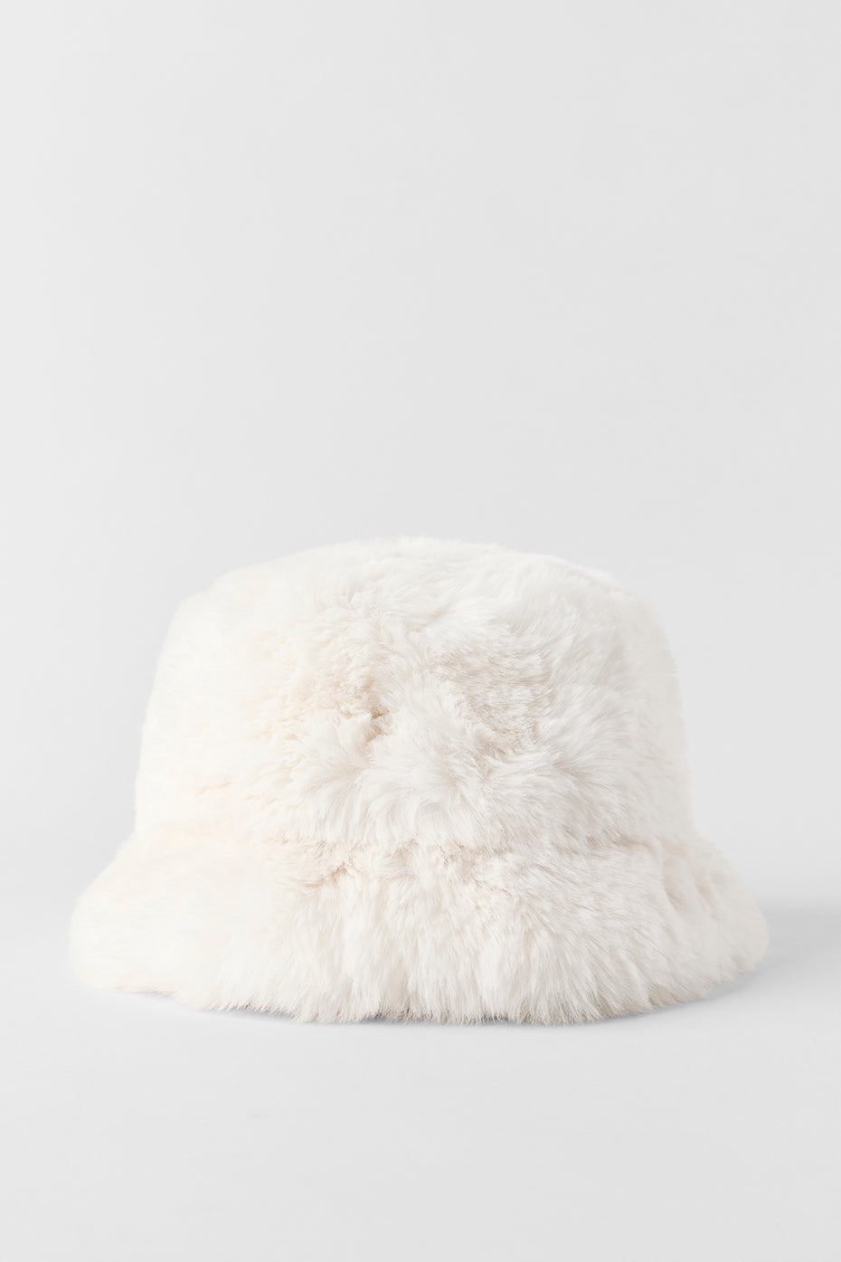 Alternative view of Faux Fur Starstruck Bucket Hat   Ivory