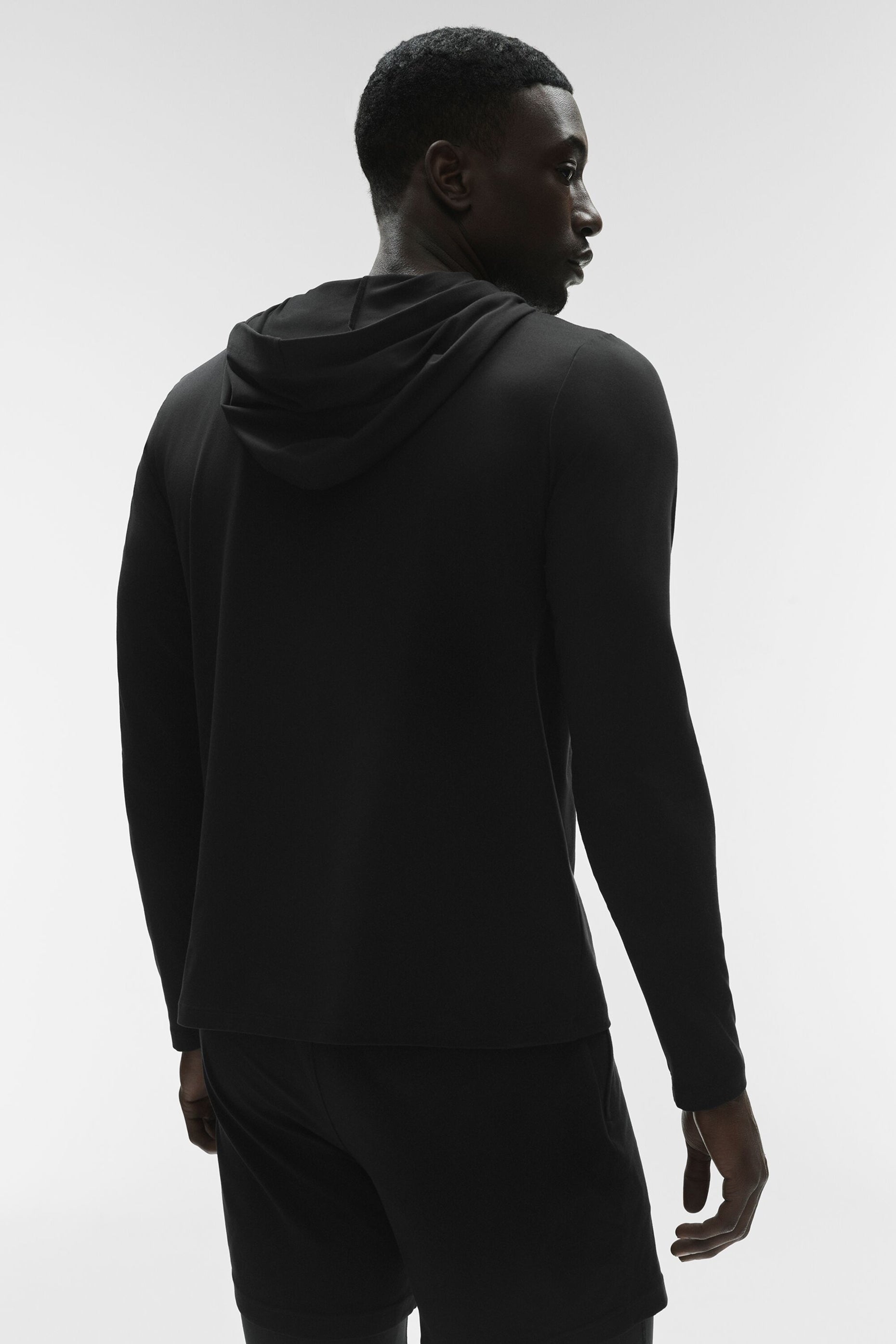 Alternative view of Conquer Reform Long Sleeve With Hood   Black