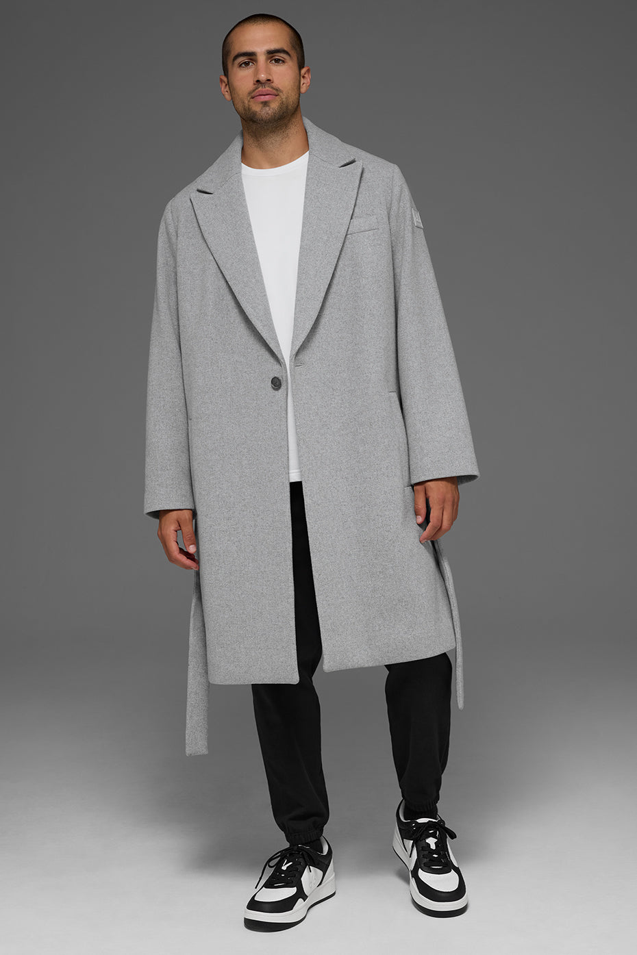 Wool Gameday Overcoat   Athletic Heather Grey