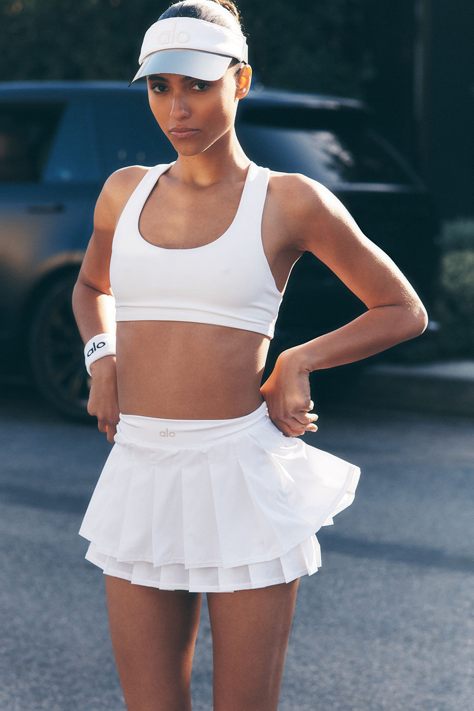 Airlift Advantage Racerback Bra   White