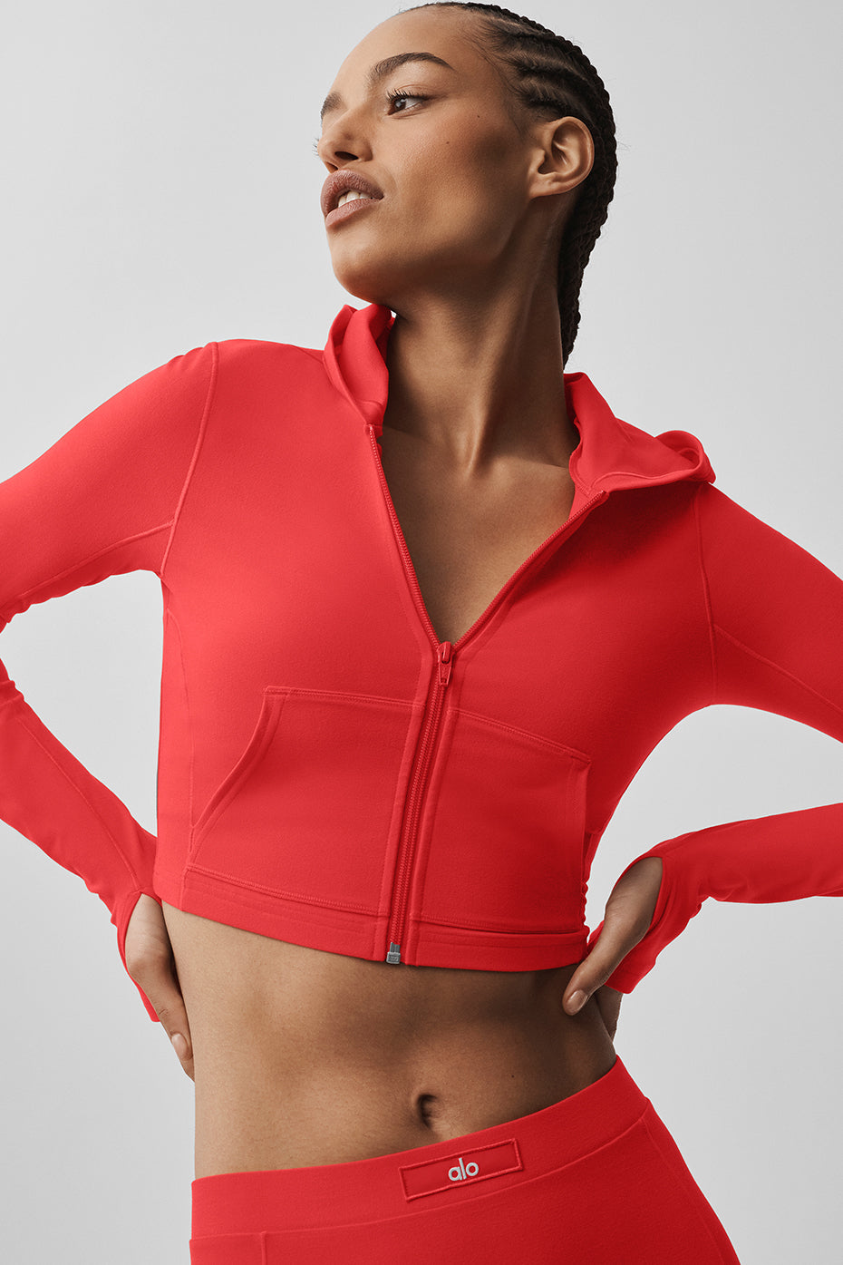 Alternative view of Alosoft Sincere Fitted Jacket   Bright Red