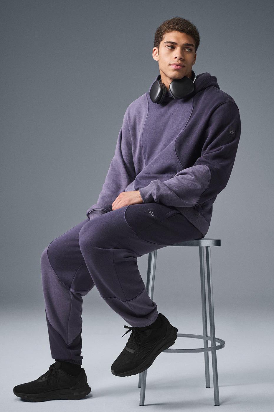 Make Waves Sweatpant   Italian Plum Tonal
