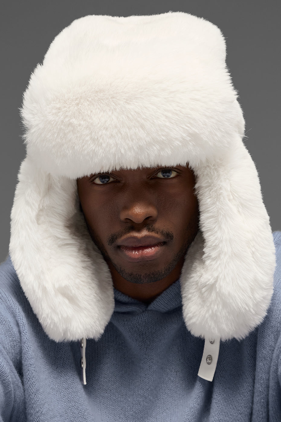 Faux Fur Starstruck Hat   Ivory