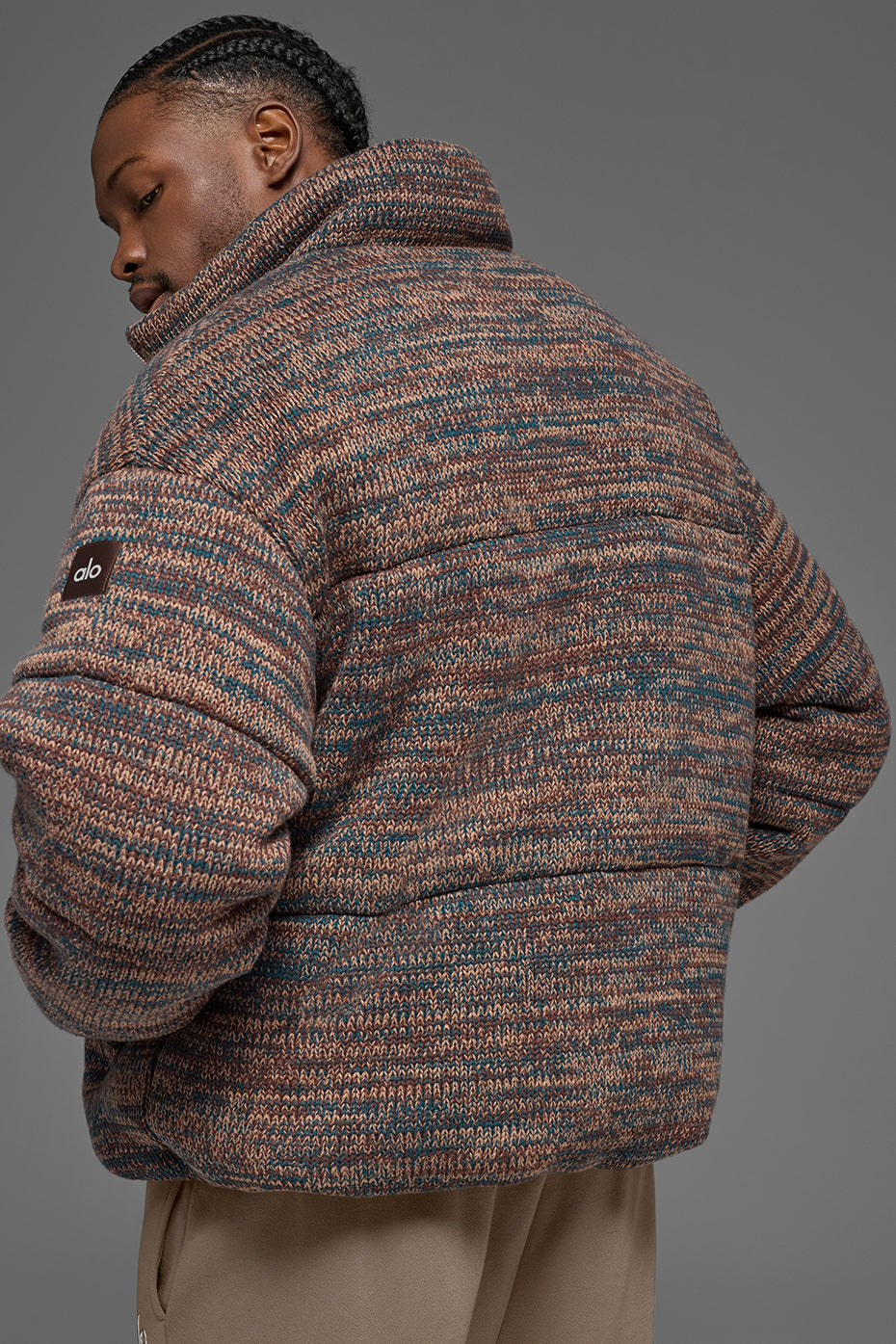 Alternative view of Stage Sweater Puffer   Brown Multi