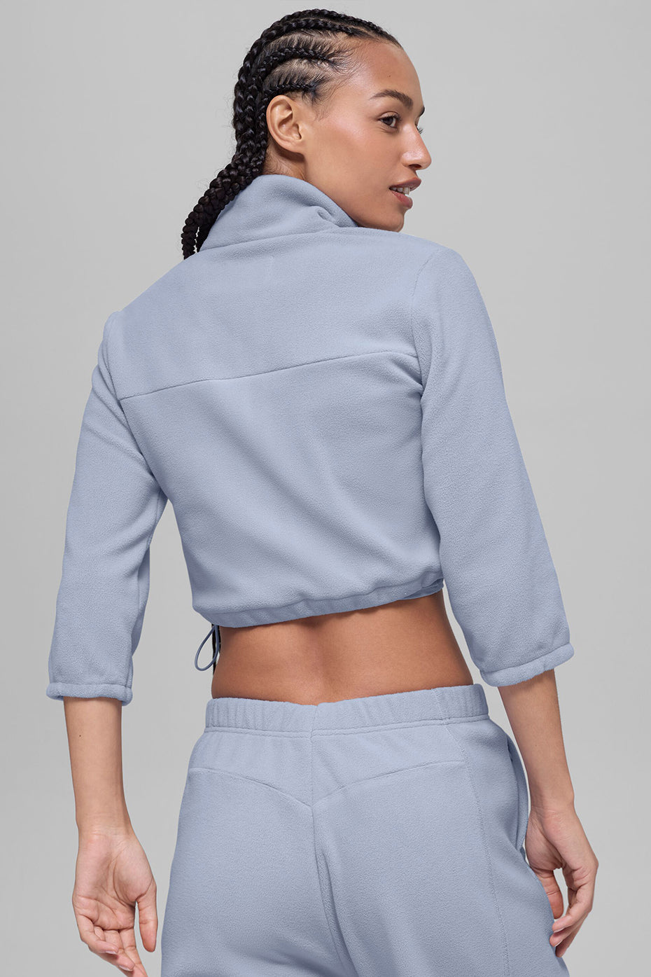 Alternative view of Polar Fleece Retreat Cropped Jacket   Winter Frost