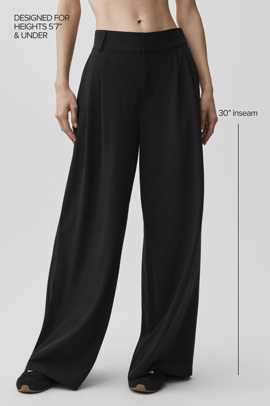Alternative view of High Waist Dreamscape Trouser (Regular)   Black