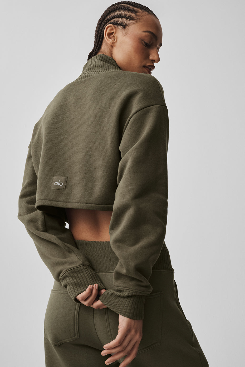 Alternative view of Cropped Serenity Coverup   Olive Tree