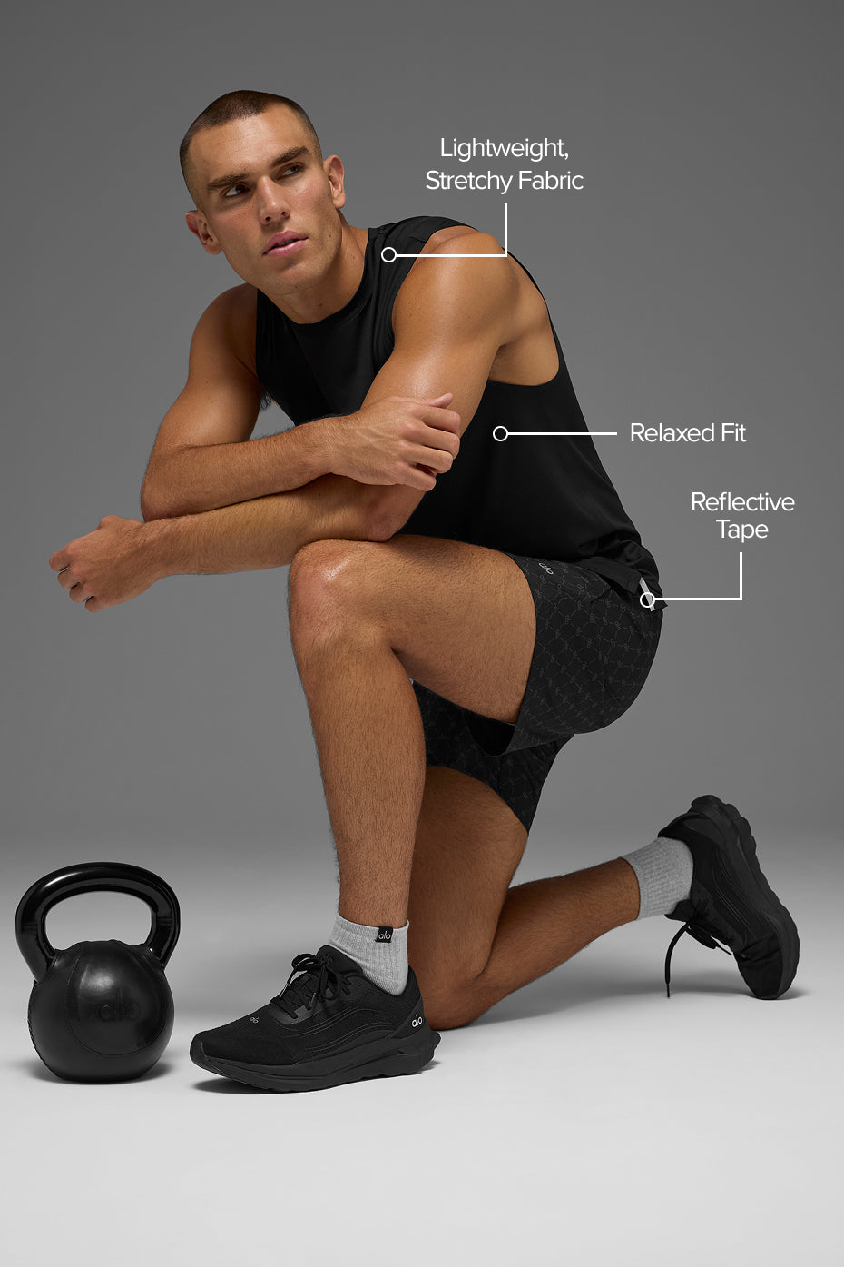 Alternative view of Idol Muscle Tank   Black