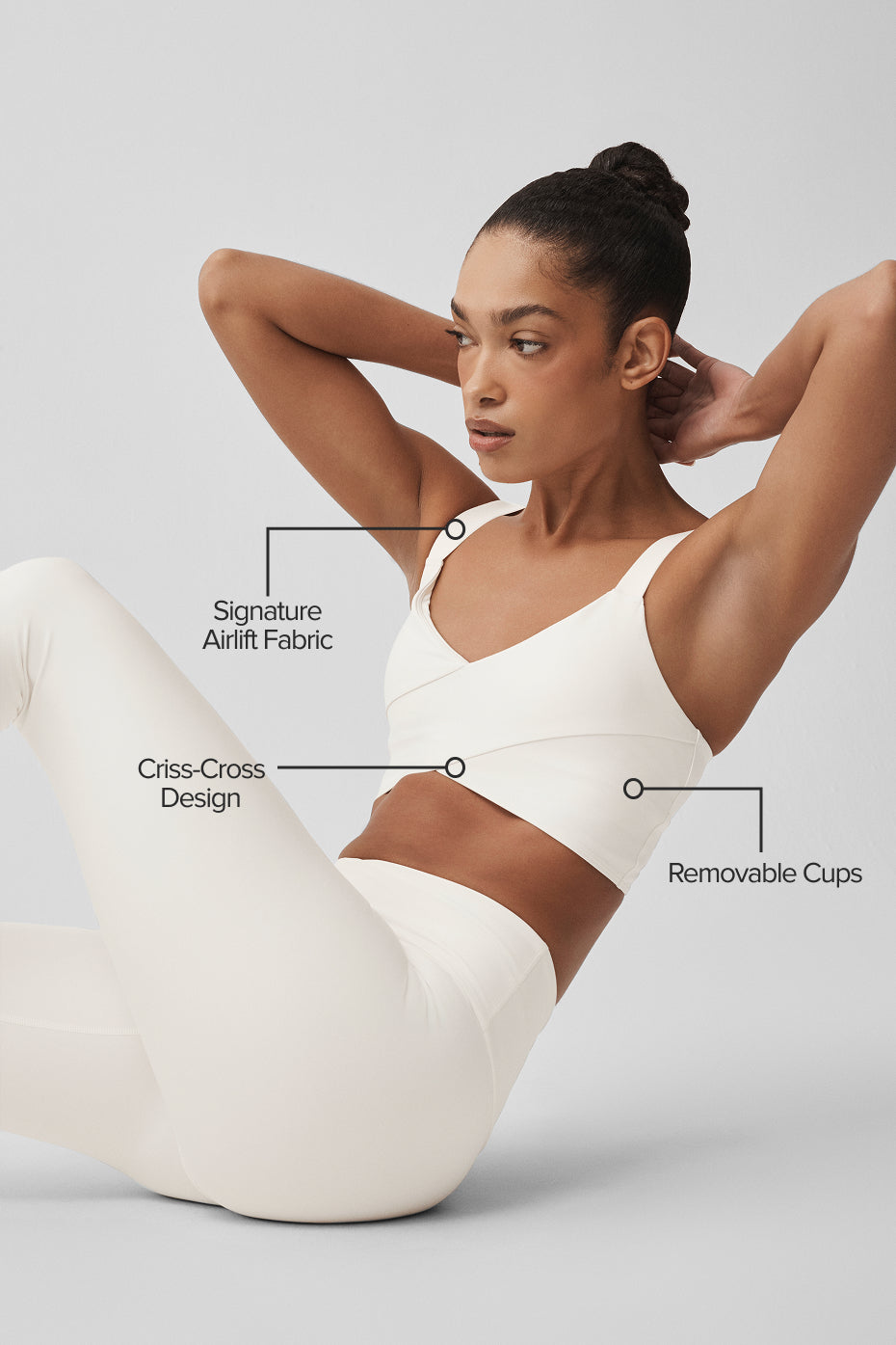 Alternative view of Airlift Horizon Bra   Ivory