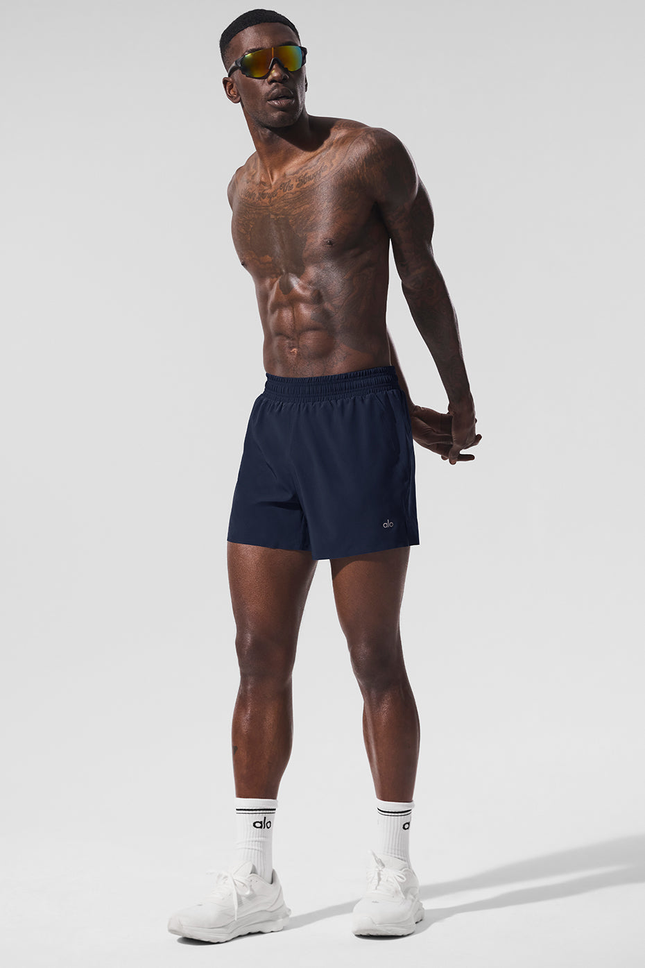 5" Adapt Running Short   Navy