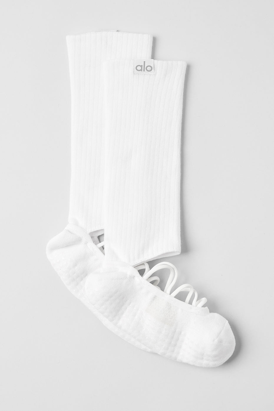 Women's Strappy Siren Grip Sock   White