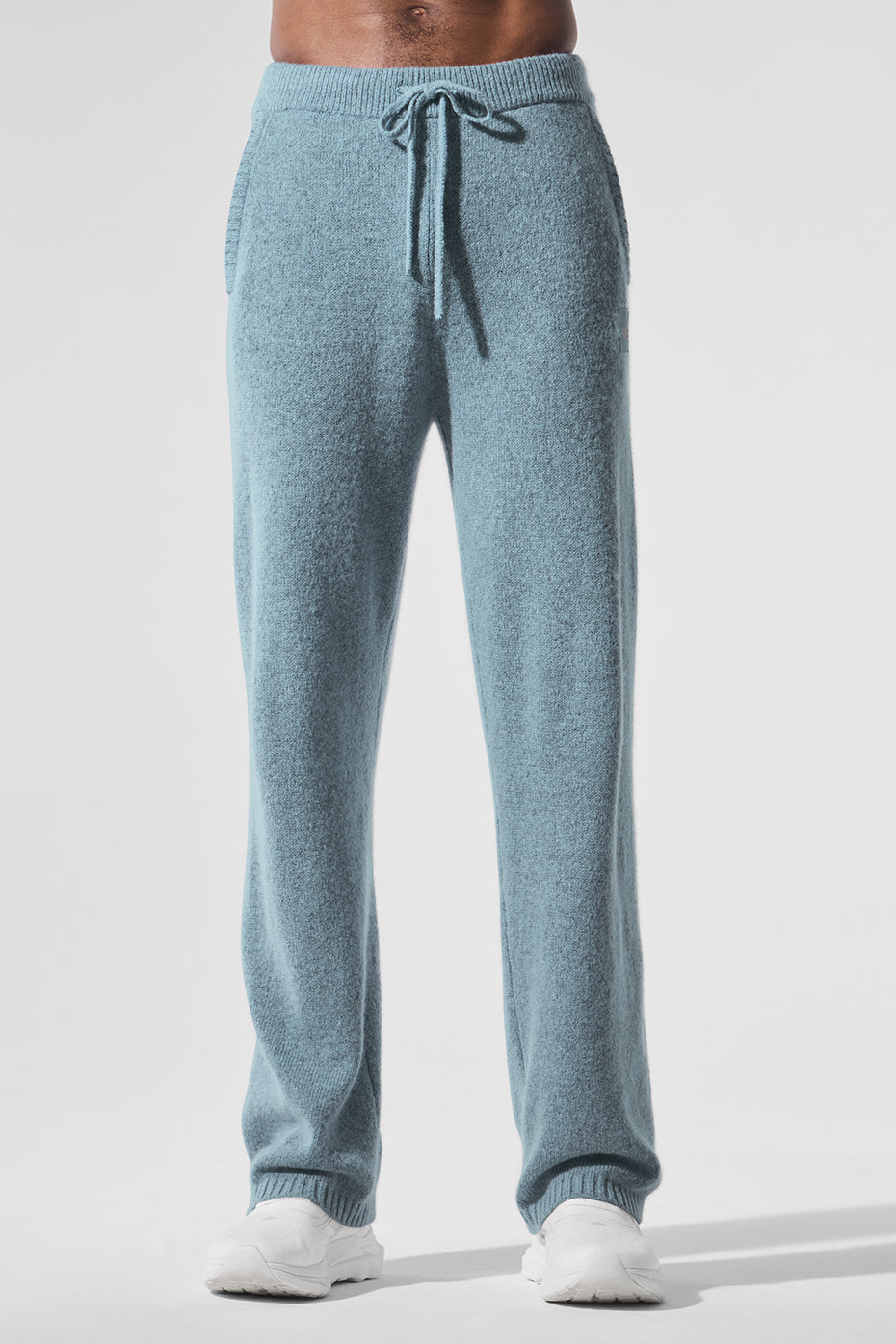 Wool Cashmere New Class Sweatpant   Celestial Blue Granite Heather