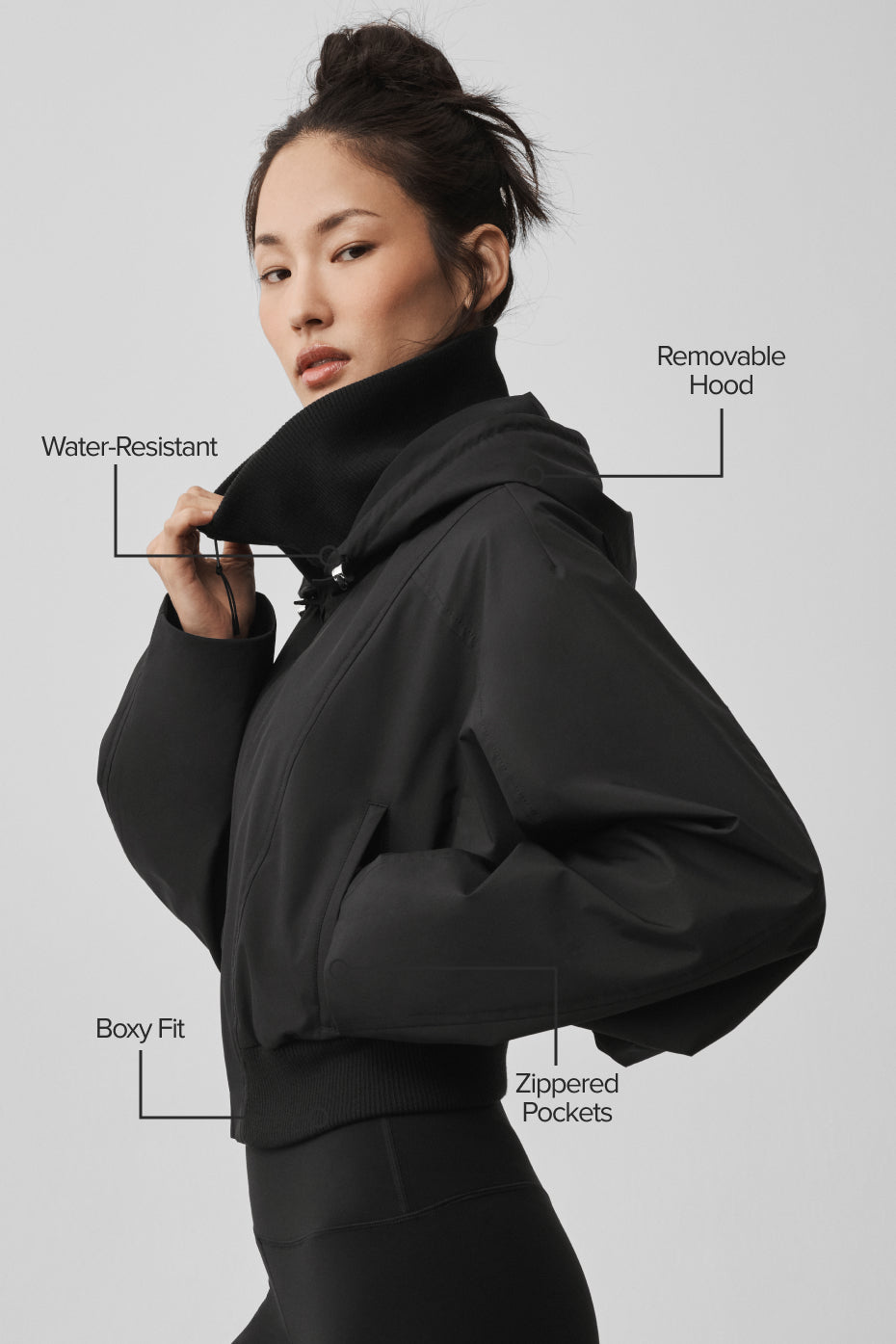 Alternative view of First Draft Jacket   Black