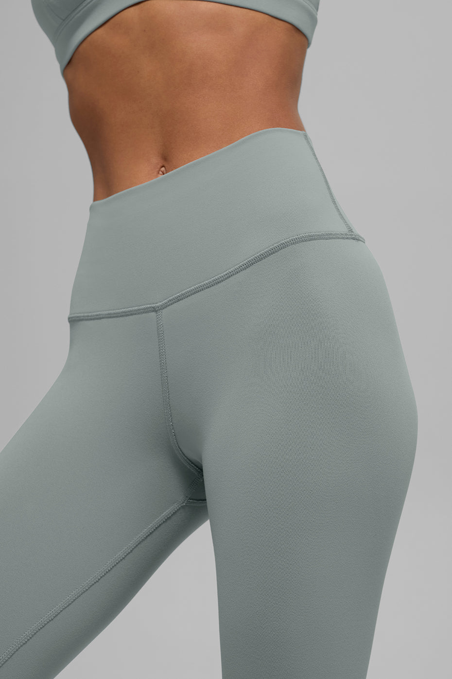Alternative view of High Waist Airbrush Legging   Lunar Grey