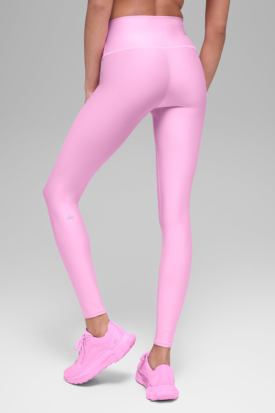 Alternative view of High Waist Airlift Legging   Candy Heart Pink