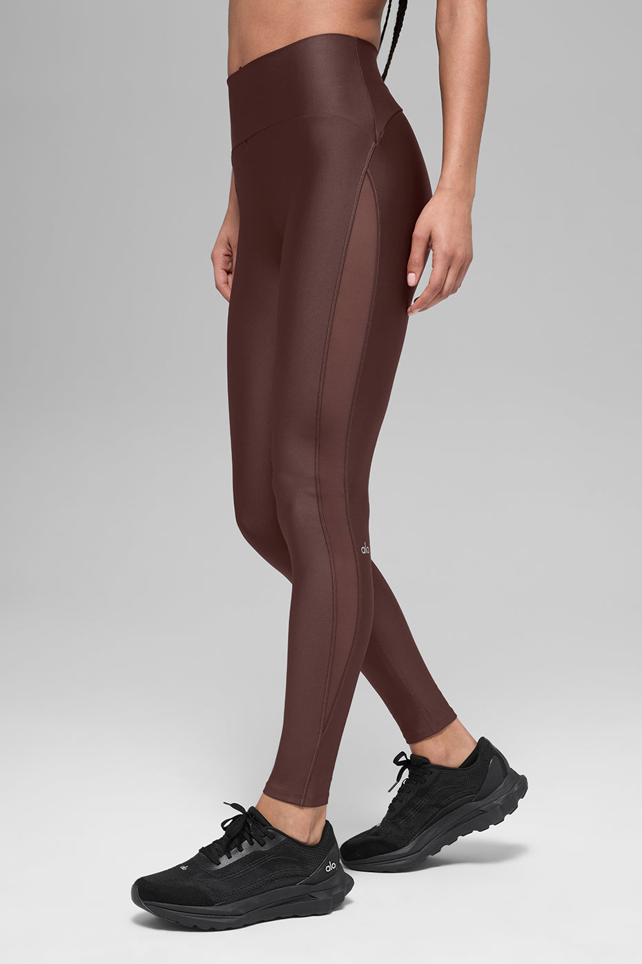 Airlift High Waist Mesh Infatuation Legging   Brownstone