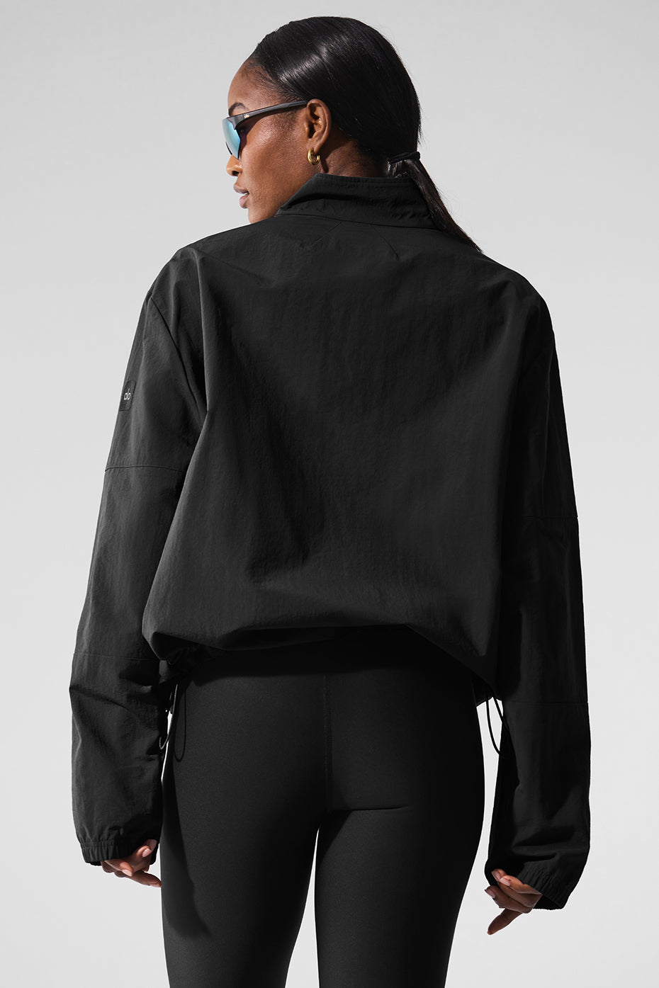 Alternative view of Light Weight Takeaway Track Pullover   Black