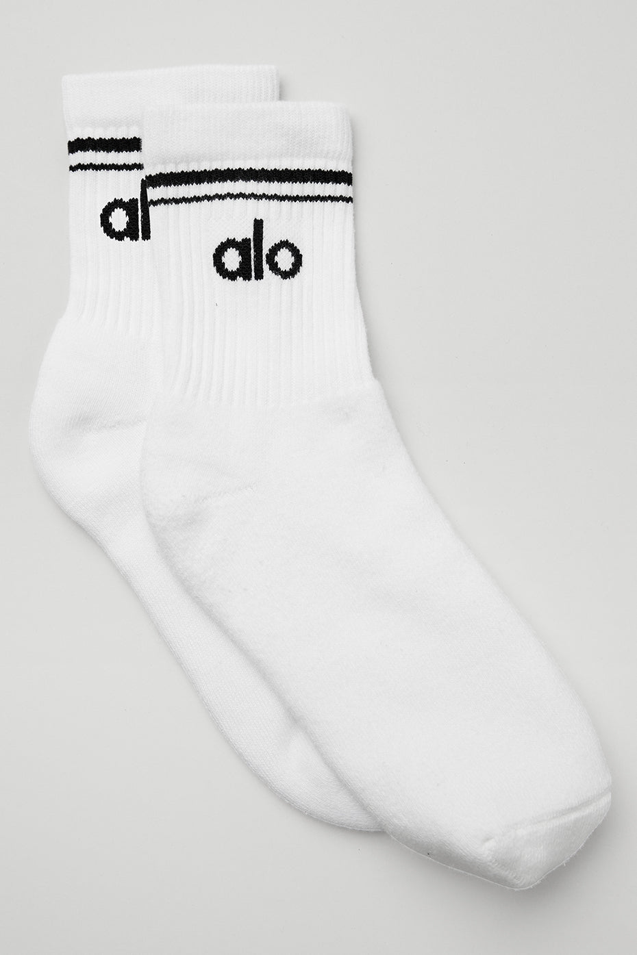 Unisex Half Crew Throwback Sock   White/Black