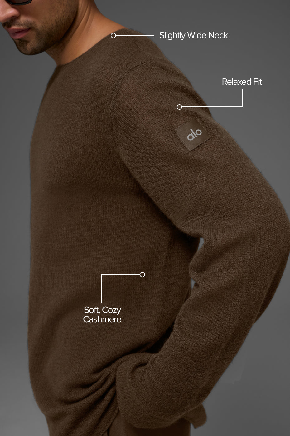 Alternative view of Cashmere Reform Long Sleeve   Espresso