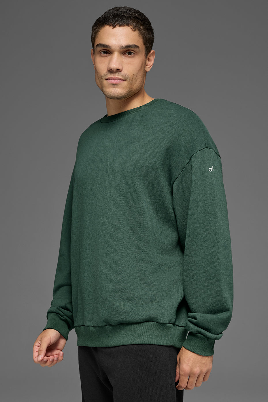 Alternative view of Chill Crew Neck Pullover   Clover Green