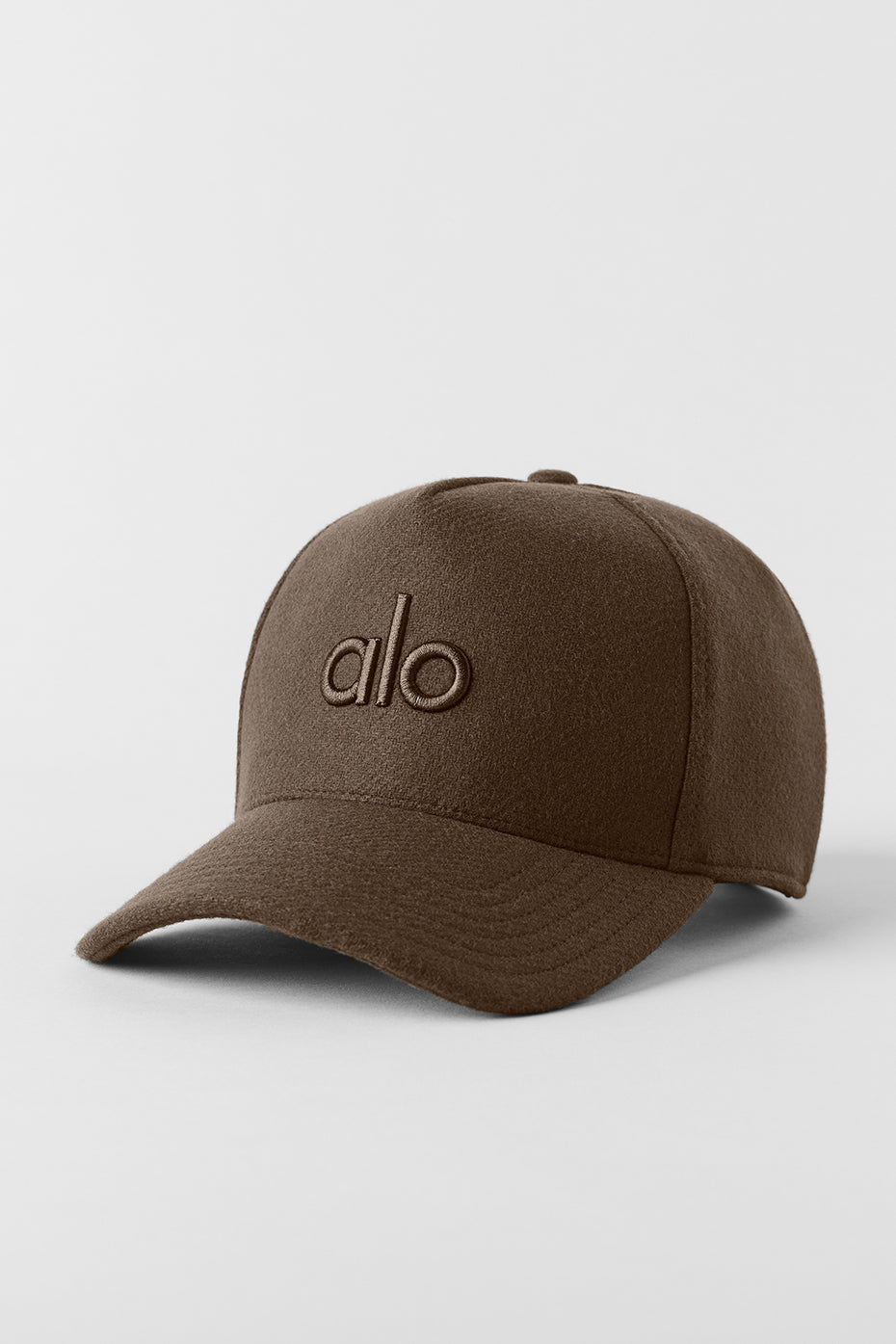 Wool Blend District Trucker Hat   Espresso