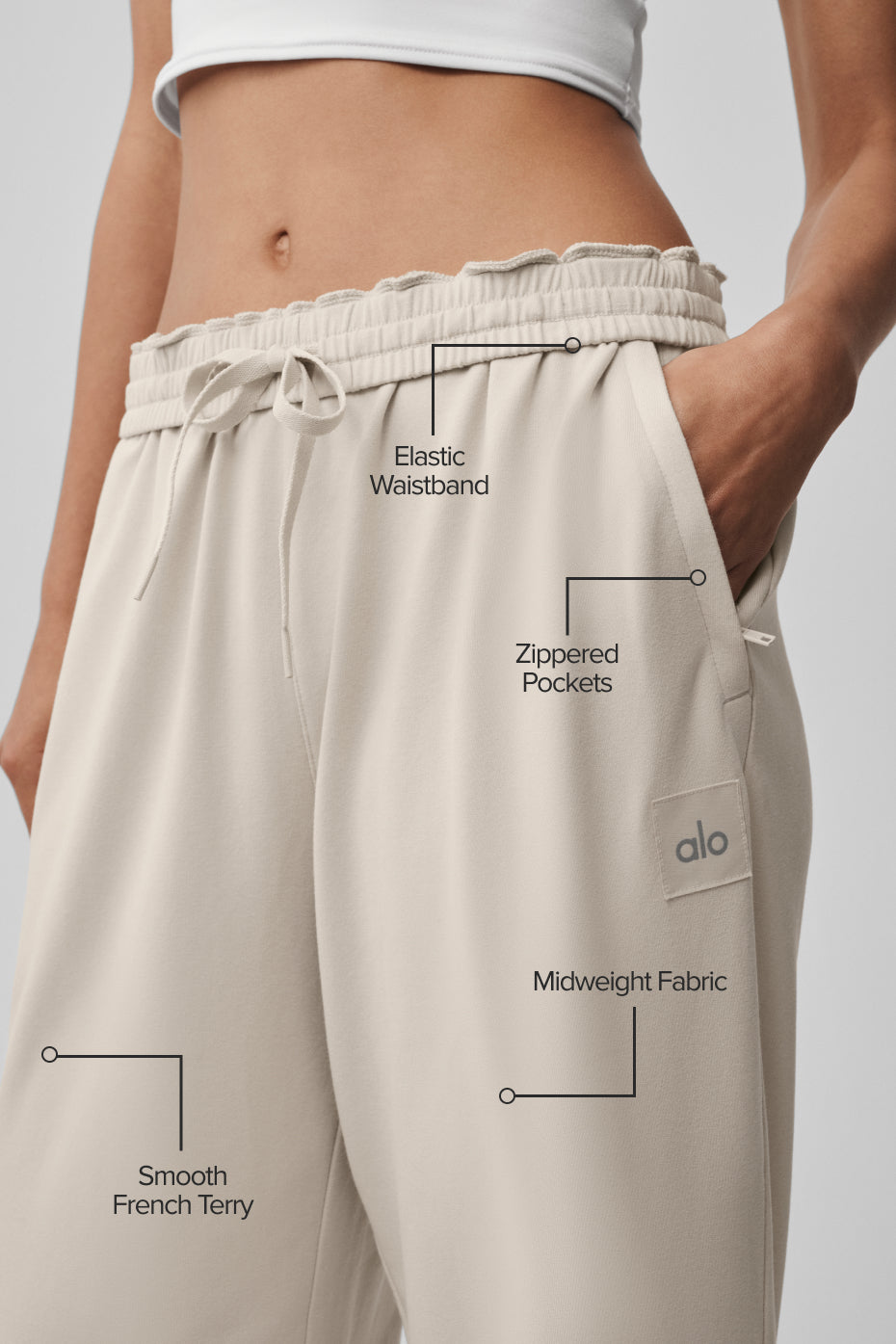 Alternative view of Double Take Straight Leg Pant   Bone
