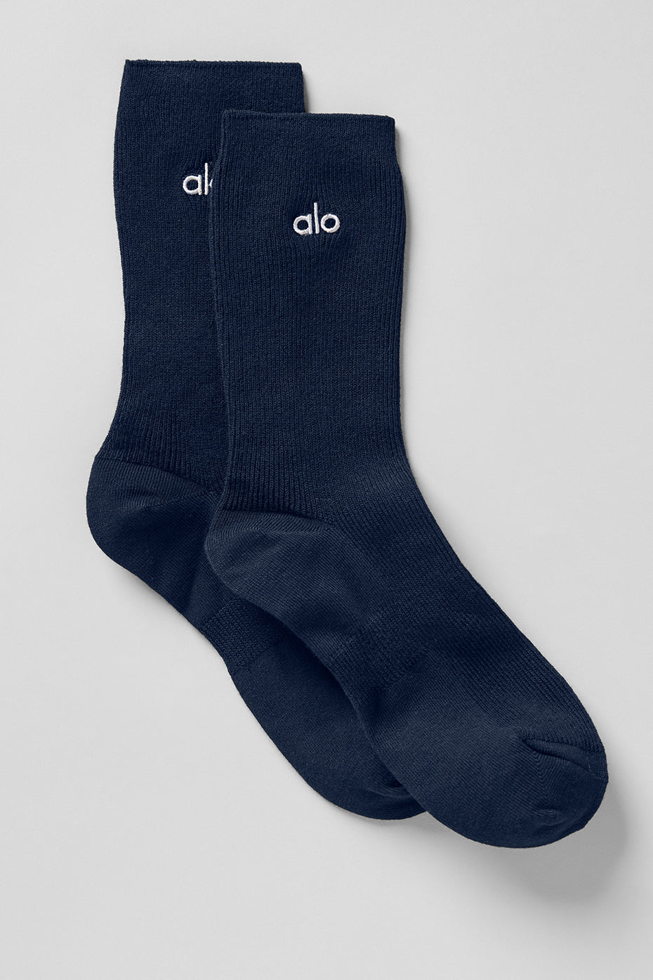 Unisex Half Crew Understated Sock   Navy