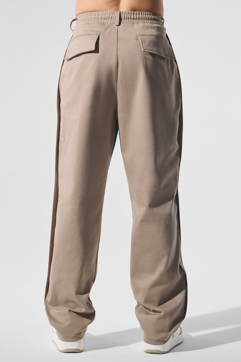 Alternative view of Edition Sueded Straight Leg Pant   Gravel