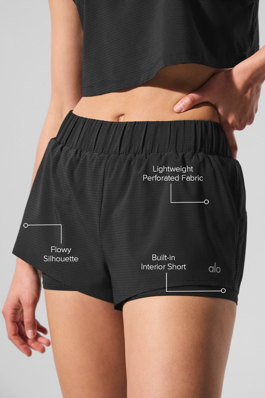 Alternative view of Sport Star Short   Black