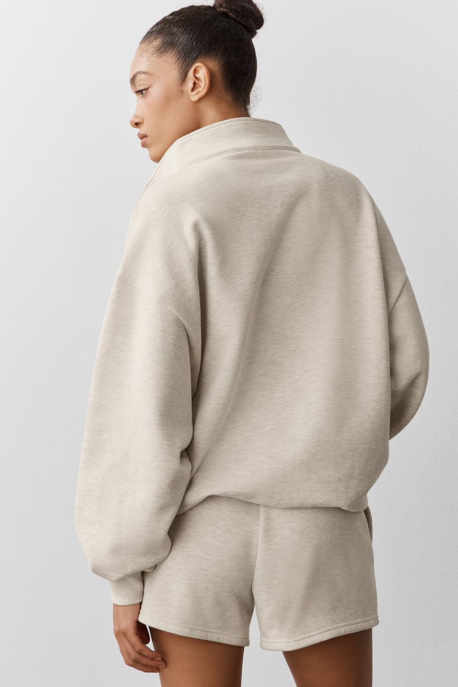 Alternative view of Accolade 1/4 Zip Pullover   Oatmeal Heather