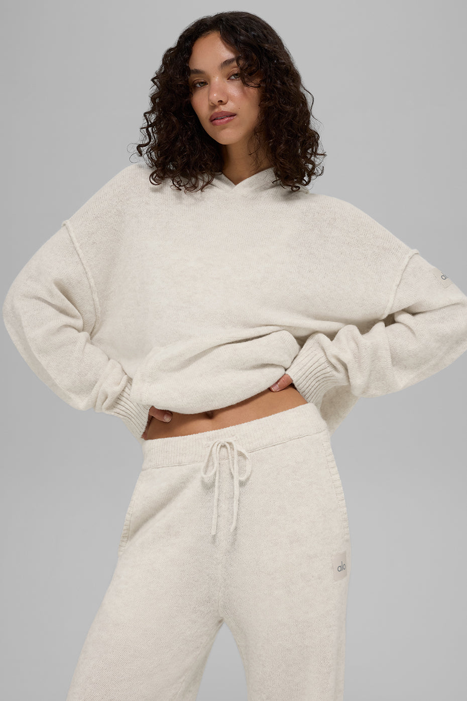 Wool Cashmere New Class Hoodie   Bone Heather