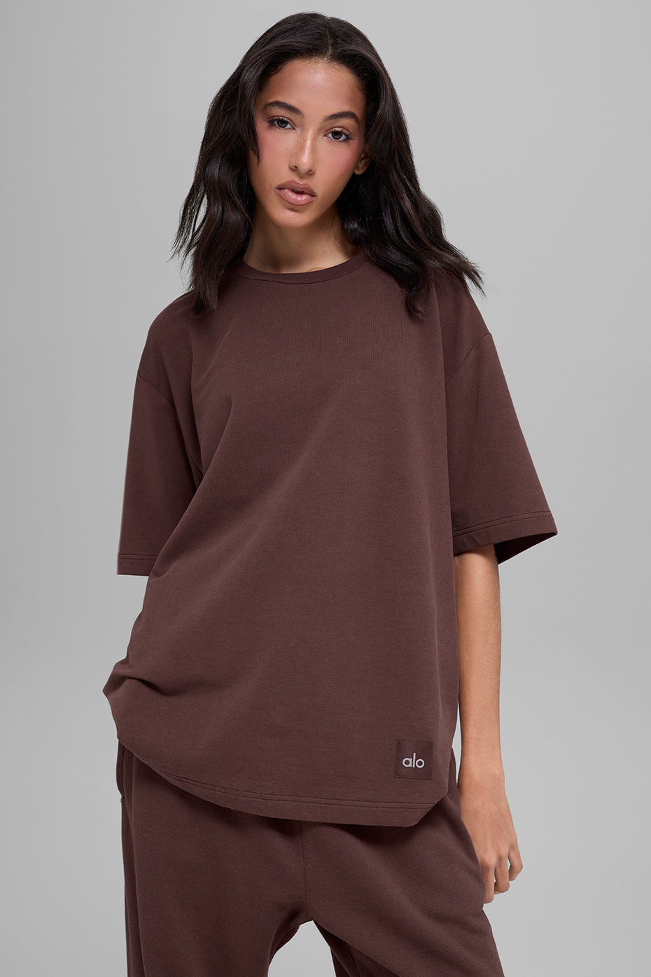 Double Take Short Sleeve   Brownstone