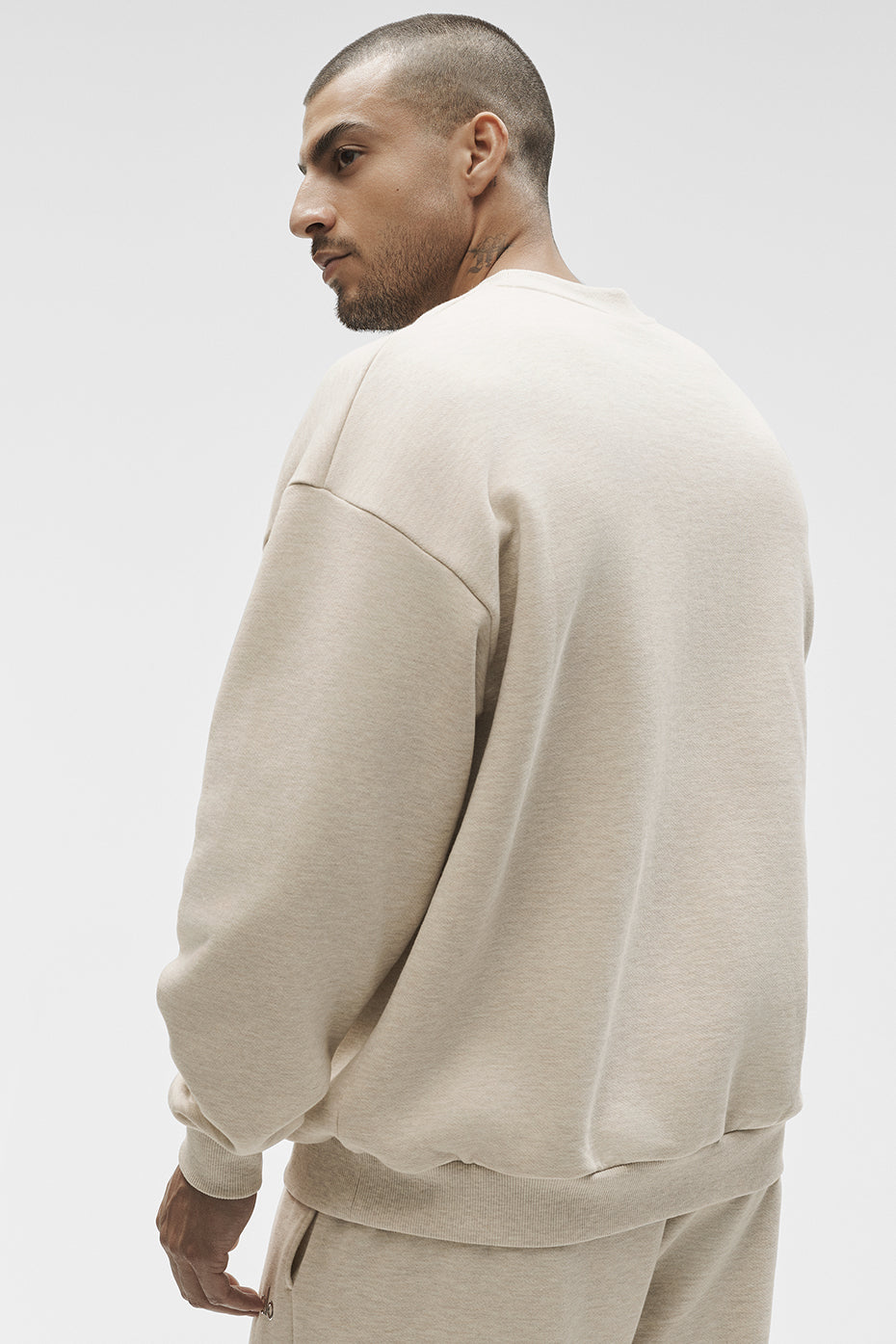 Alternative view of Accolade Crew Neck Pullover   Oatmeal Heather
