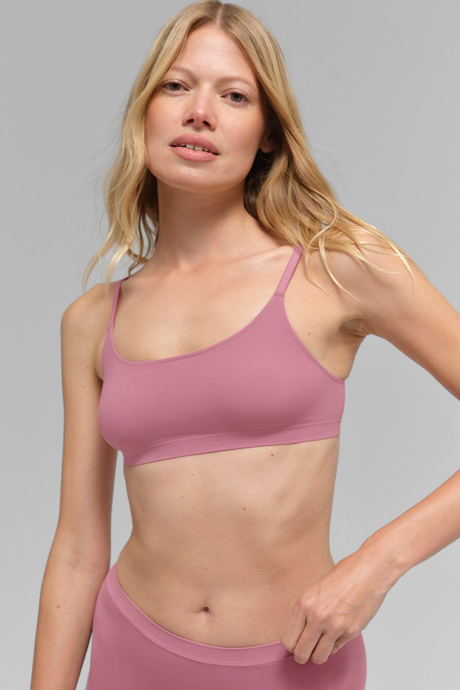 Sheer Glow Bra   Pink Wild Rose
