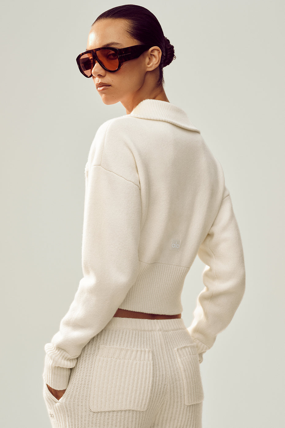 Alternative view of Cashmere Radiate Jacket   Ivory