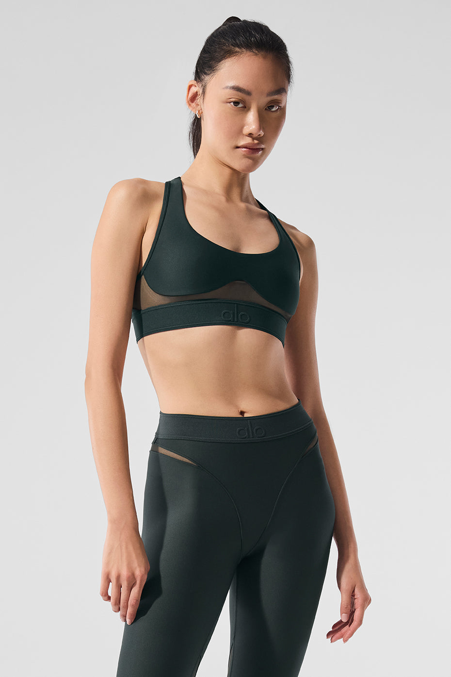 Airlift Rebel Bra   Charcoal Green
