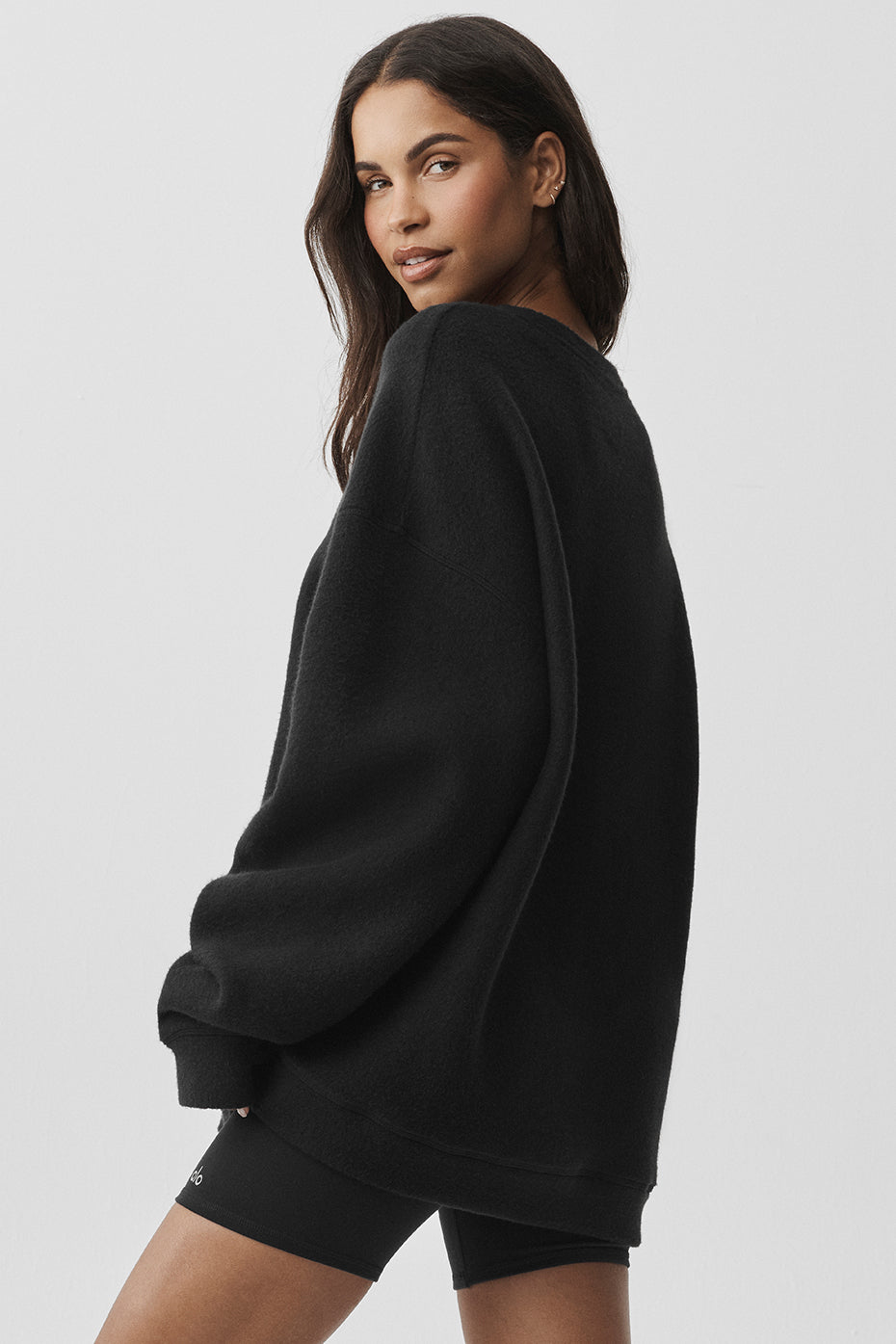 Alternative view of Triumph Restore Crew Neck Sweatshirt   Black