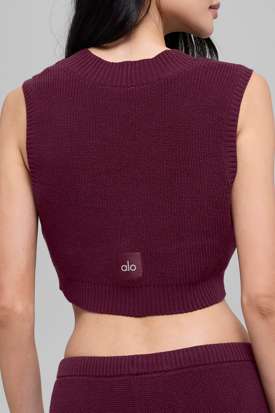 Alternative view of Supernatural Sweater Tank   Burgundy
