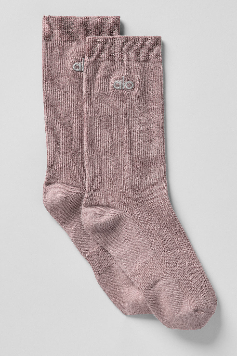 Unisex Half Crew Understated Sock   Mushroom