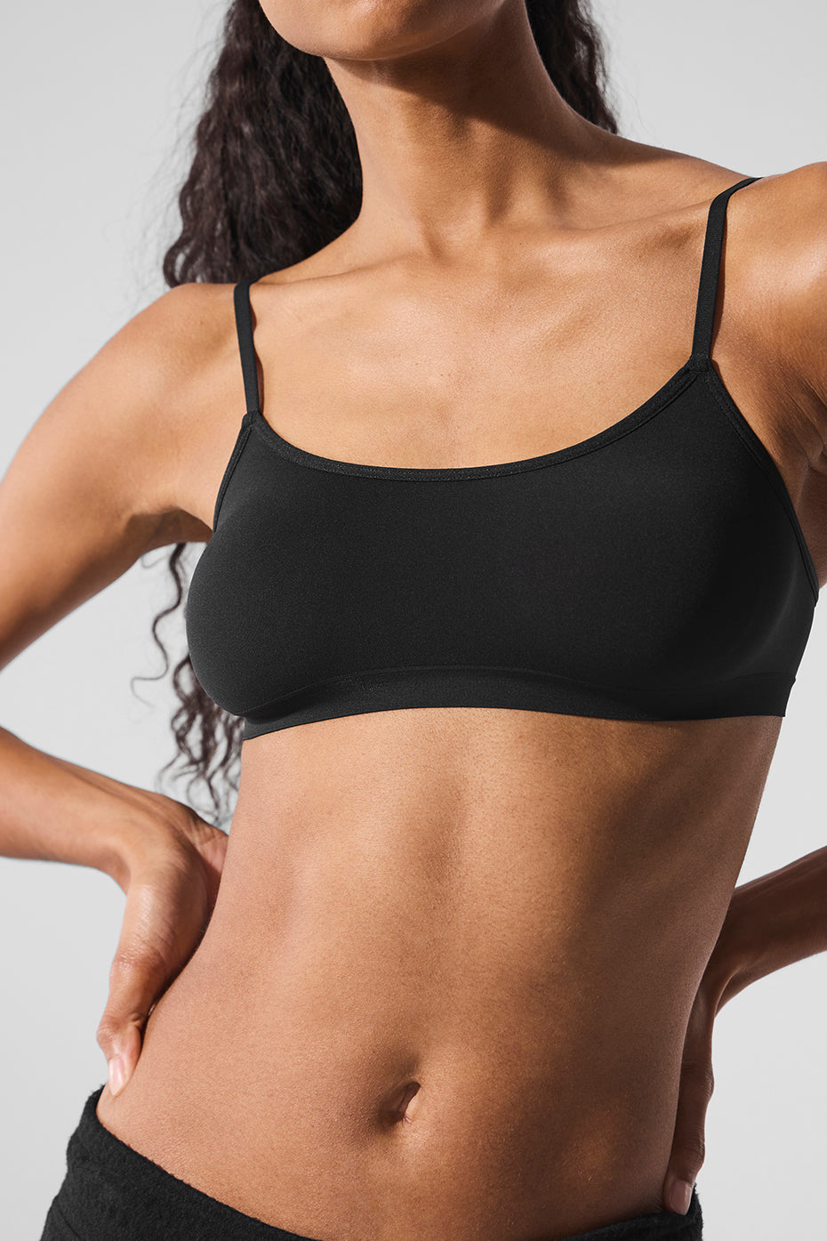 Alternative view of Sheer Glow Bra   Black