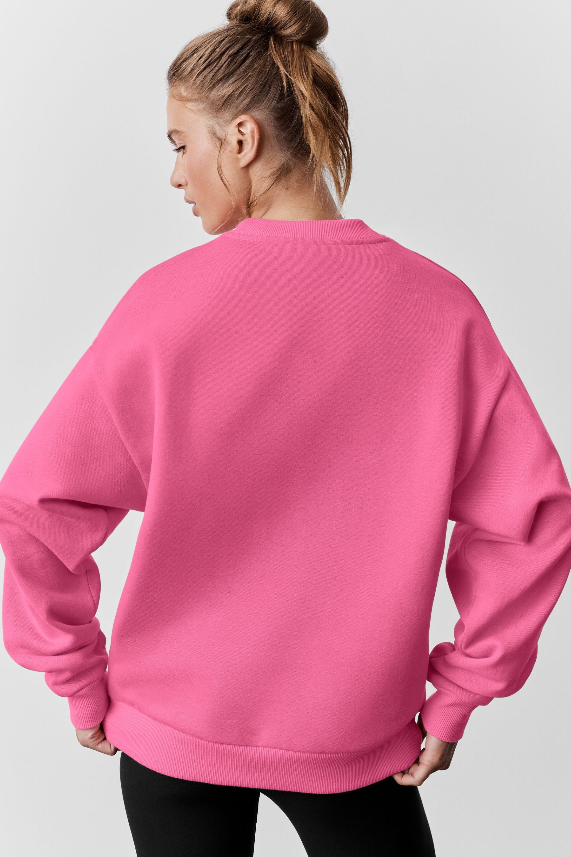 Alternative view of Accolade Crew Neck Pullover   Paradise Pink