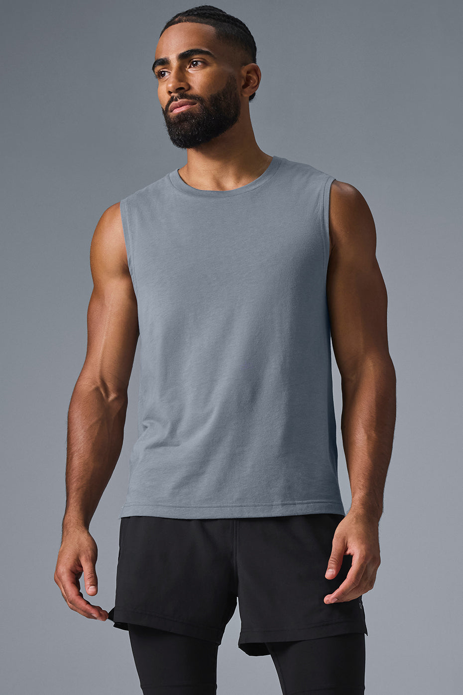 The Triumph Muscle Tank   Steel Grey