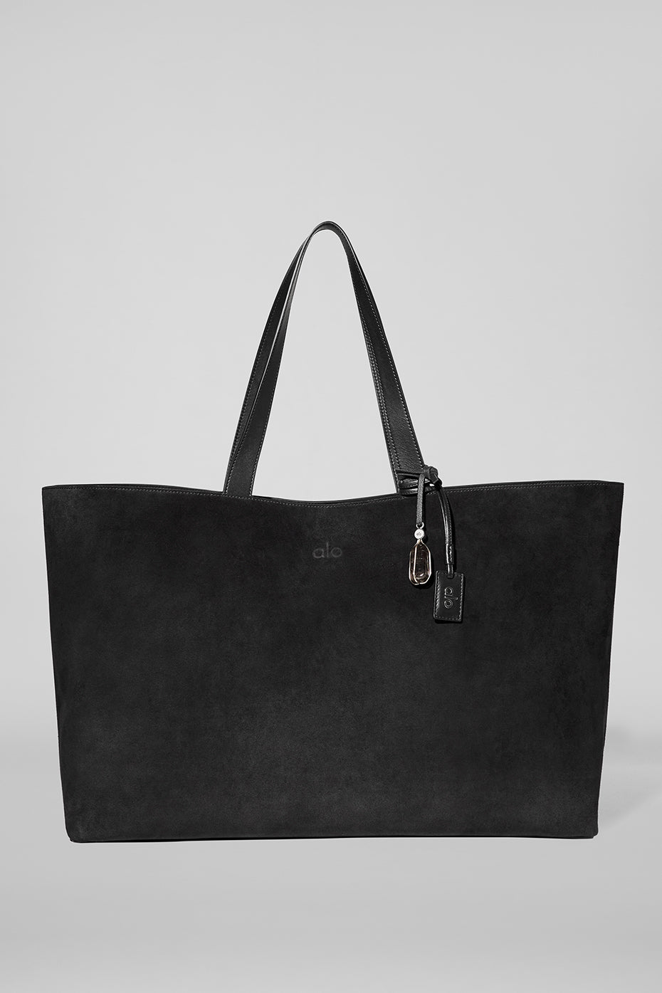 Alternative view of ALO Tranquility Tote   Black Suede