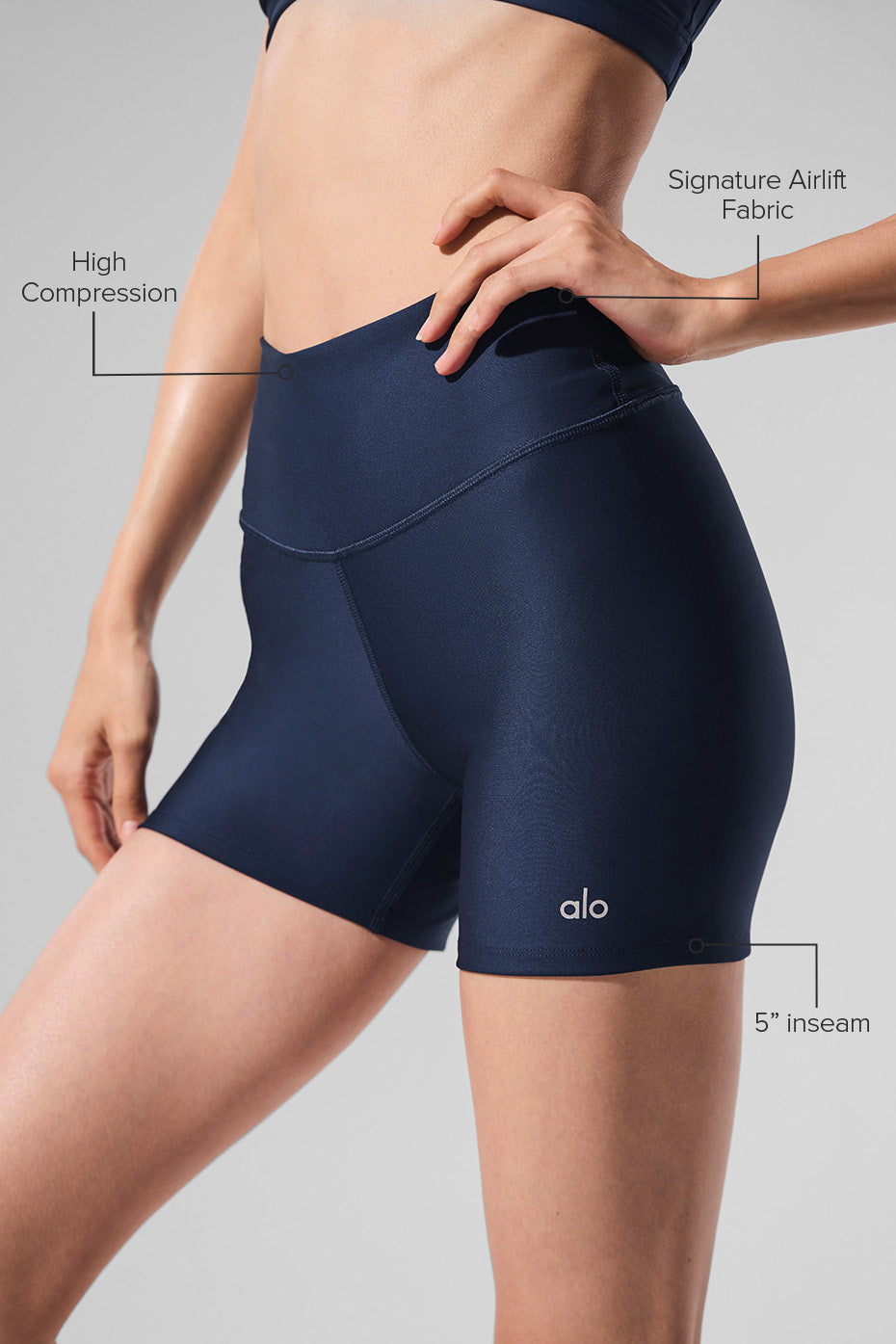 Alternative view of 5" Airlift Energy Short   Navy