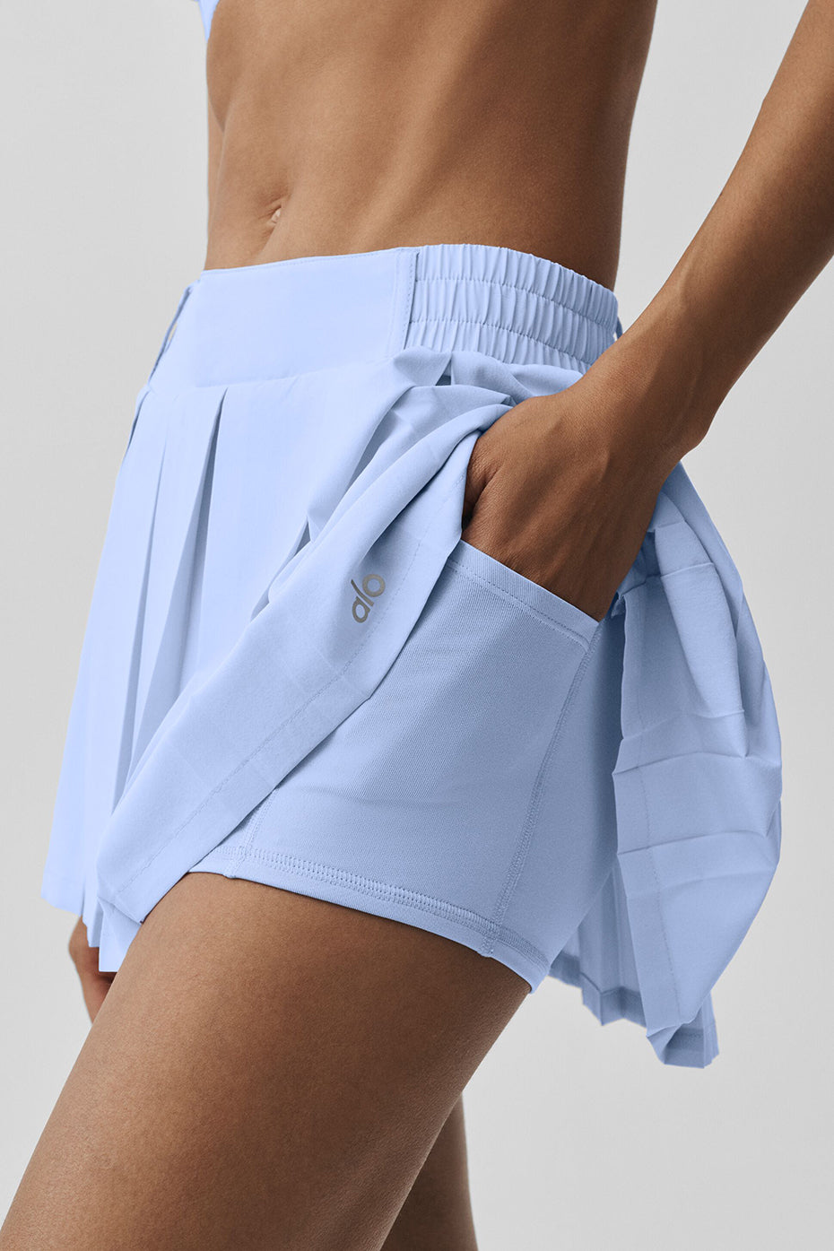 Alternative view of Rally Tennis Skirt   Light Provence Blue
