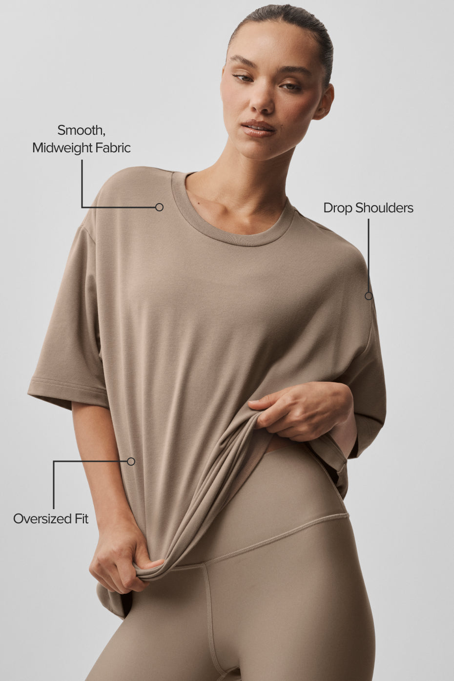 Alternative view of Double Take Short Sleeve   Gravel