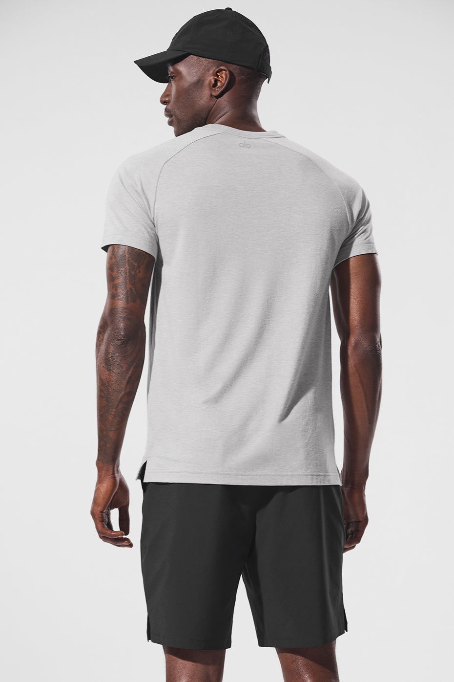 Alternative view of Triumph Raglan Tee   Athletic Heather Grey
