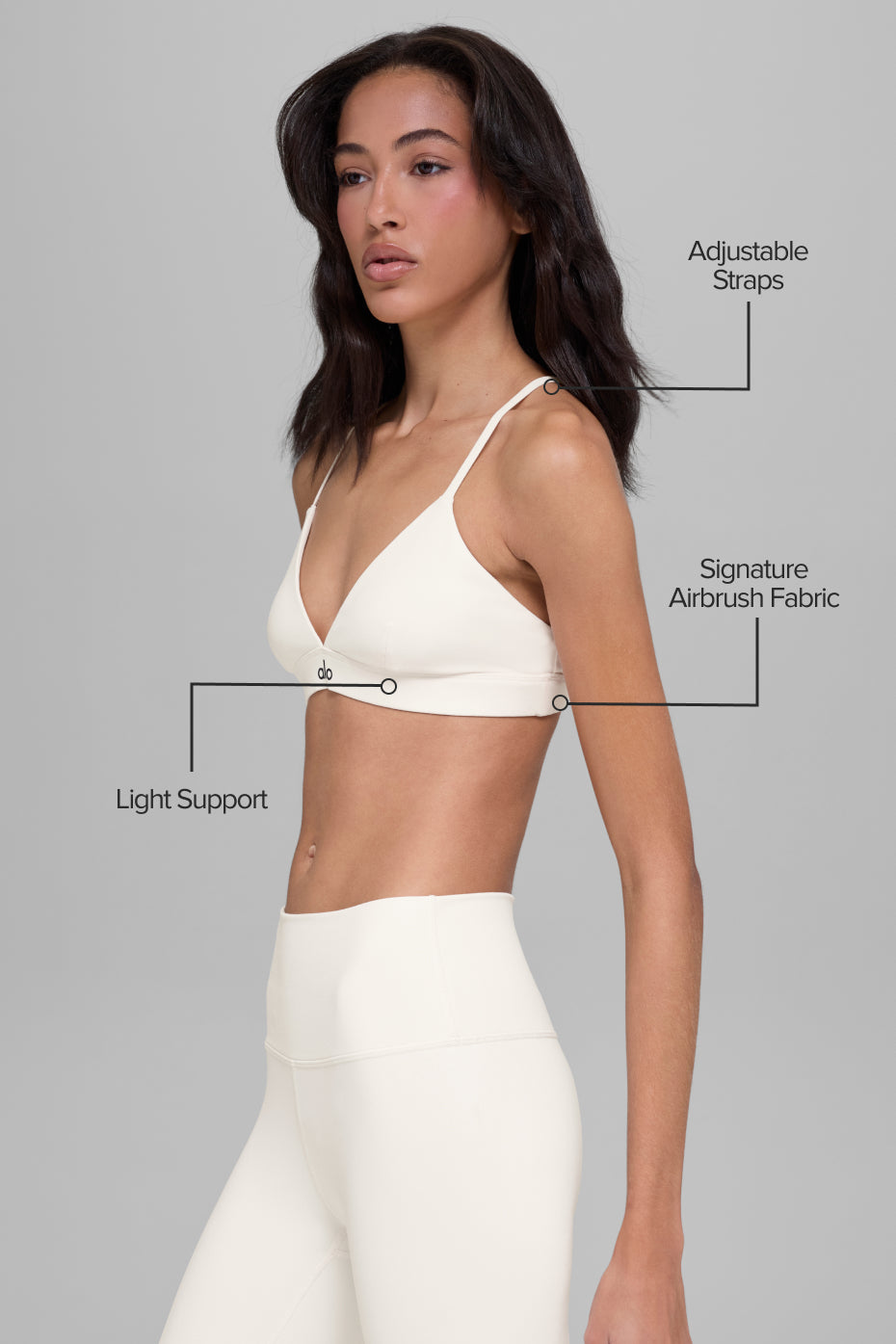 Alternative view of Splendor Bra   Ivory/Black