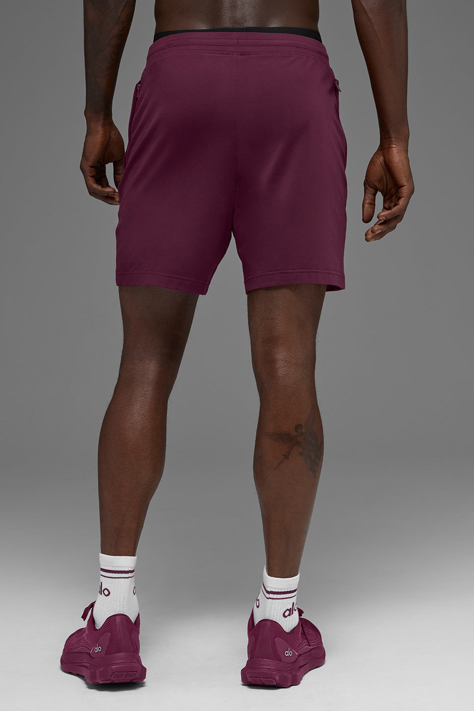 Alternative view of 7" Conquer React Performance Short   Burgundy